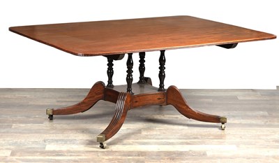 Lot 1542 - A LARGE REGENCY MAHOGANY CENTRE TABLE POSSIBLY BY GEORGE BULLOCK