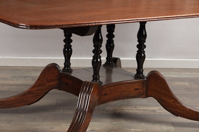 Lot 1542 - A LARGE REGENCY MAHOGANY CENTRE TABLE POSSIBLY BY GEORGE BULLOCK