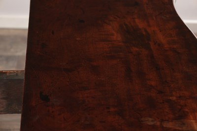 Lot 1520 - AN 18TH CENTURY MAHOGANY SERPENTINE CARD TABLE