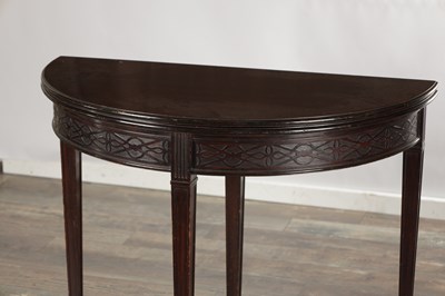 Lot 1506 - A 19TH CENTURY MAHOGANY CARD TABLE BY LAMB OF MANCHESTER