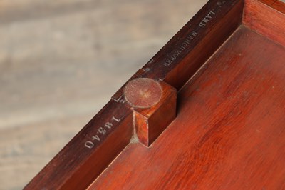 Lot 1506 - A 19TH CENTURY MAHOGANY CARD TABLE BY LAMB OF MANCHESTER