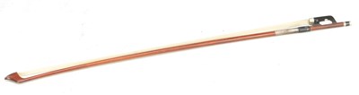 Lot 1456 - A CELLO BOW STAMPED VOIRIN