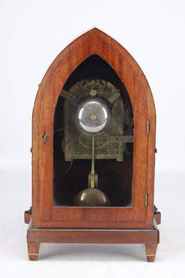 Lot 1286 - BROCKBANKS, LONDON. A REGENCY EGYPTIAN REVIVAL ORMOLU MOUNTED MAHOGANY BRACKET CLOCK