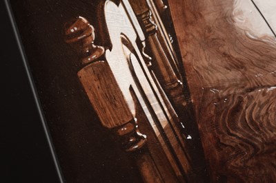 Lot 865 - MICHAEL JOHN HUNT (BRITISH B.1941) AN ACRYLIC ON PANEL STILL LIFE