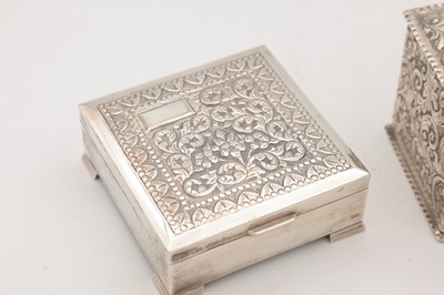 Lot 26 - TWO SILVER BOXES