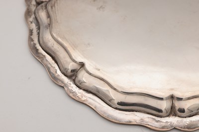 Lot 63 - A 20TH CENTURY EGYPTIAN SILVER PRESENTATION TRAY
