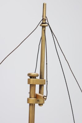Lot 1205 - A.R. GUILMET, A LATE 19TH CENTURY FRENCH PATINATED AND GILT BRONZE INDUSTRIAL "OARSMAN" AUTOMATON CLOCK ON ROUGE MARBLE BASE