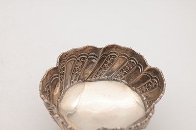 Lot 80 - TWO 20TH CENTURY EGYPTIAN SILVER DISHES