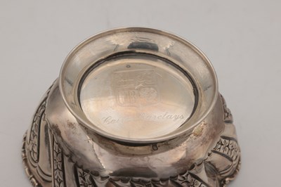 Lot 80 - TWO 20TH CENTURY EGYPTIAN SILVER DISHES