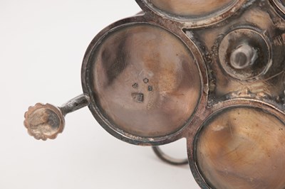 Lot 51 - A GEORGE II ENGLISH SILVER CRUET SET