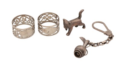 Lot 9 - A MIXED LOT OF 20TH CENTURY EGYPTIAN SILVER