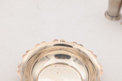 Lot 92 - A COLLECTION OF EARLY 20TH CENTURY ENGLISH SILVER ITEMS