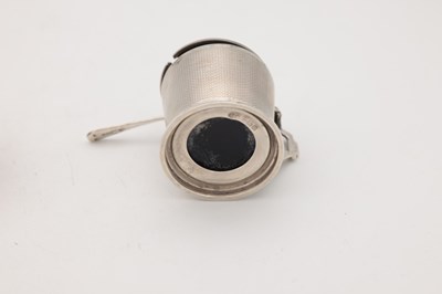 Lot 64 - A COLLECTION OF 20TH CENTURY SILVER SALTS AND A SILVER MUSTARD POT