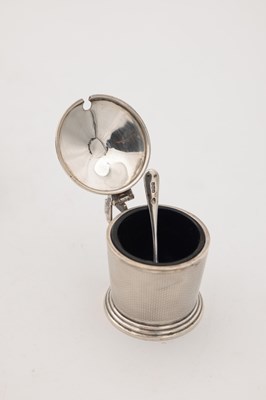 Lot 64 - A COLLECTION OF 20TH CENTURY SILVER SALTS AND A SILVER MUSTARD POT