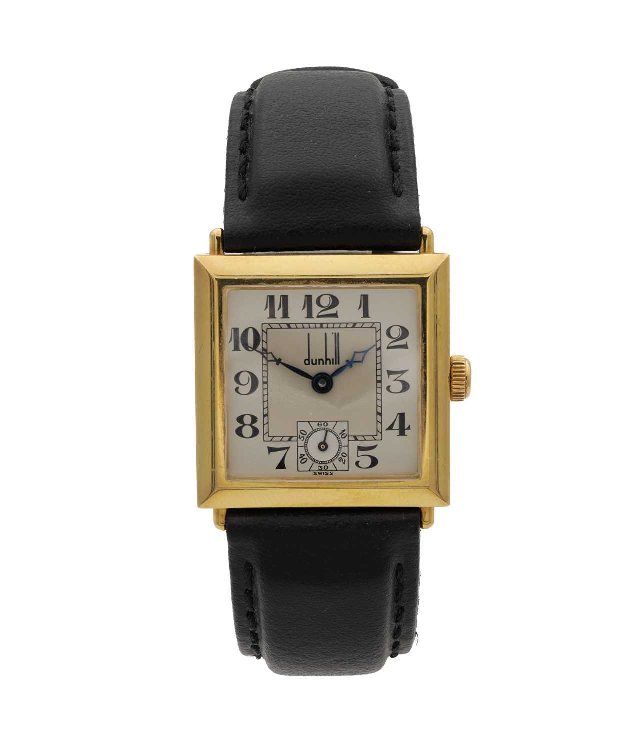 Lot 386 - A GENTLEMAN'S 18CT GOLD LIMITED EDITION DUNHILL WRIST WATCH