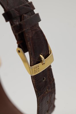 Lot 468 - AN 18CT ROSE GOLD TIFFANY & CO. GENTLEMAN'S WRIST WATCH WITH FLARED LUGS