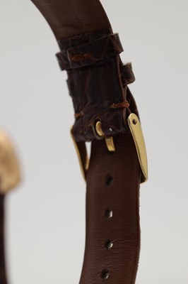 Lot 468 - AN 18CT ROSE GOLD TIFFANY & CO. GENTLEMAN'S WRIST WATCH WITH FLARED LUGS