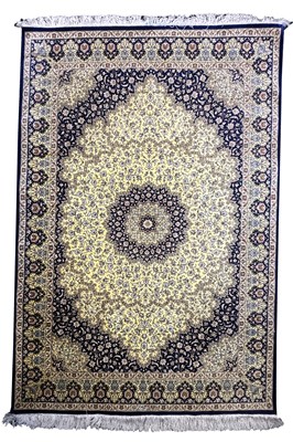 Lot 1164 - A PERSIAN NAIN CARPET