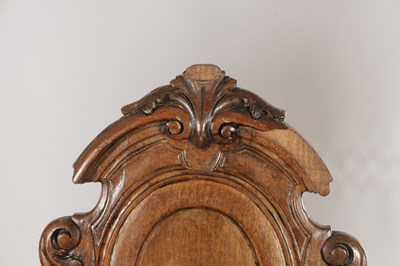 Lot 1570 - A SET OF SIX LATE 19TH CENTURY OAK HALL CHAIRS