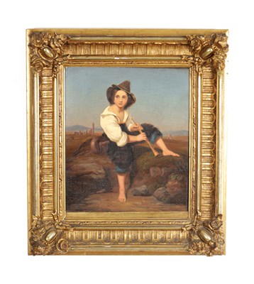 Lot 877 - A 19TH CENTURY CONTINENTAL OIL ON CANVAS GENRE SCENE