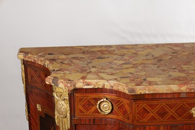 Lot 1490 - A LATE 19TH CENTURY FRENCH GILT BRONZE MOUNTED MARQUETRY COMMODE STAMPED SORMANI