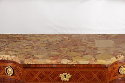 Lot 1490 - A LATE 19TH CENTURY FRENCH GILT BRONZE MOUNTED MARQUETRY COMMODE STAMPED SORMANI