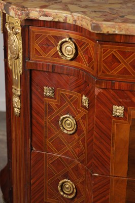 Lot 1490 - A LATE 19TH CENTURY FRENCH GILT BRONZE MOUNTED MARQUETRY COMMODE STAMPED SORMANI