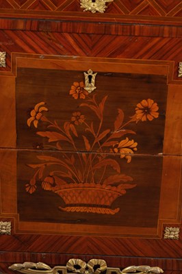 Lot 1490 - A LATE 19TH CENTURY FRENCH GILT BRONZE MOUNTED MARQUETRY COMMODE STAMPED SORMANI