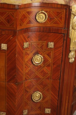 Lot 1490 - A LATE 19TH CENTURY FRENCH GILT BRONZE MOUNTED MARQUETRY COMMODE STAMPED SORMANI