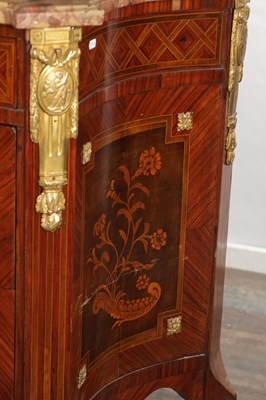 Lot 1490 - A LATE 19TH CENTURY FRENCH GILT BRONZE MOUNTED MARQUETRY COMMODE STAMPED SORMANI