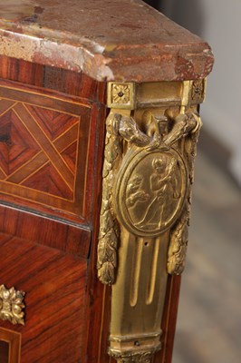 Lot 1490 - A LATE 19TH CENTURY FRENCH GILT BRONZE MOUNTED MARQUETRY COMMODE STAMPED SORMANI