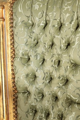 Lot 1503 - A PAIR OF LATE 19TH CENTURY FRENCH GILT GESSO SALOON CHAIRS