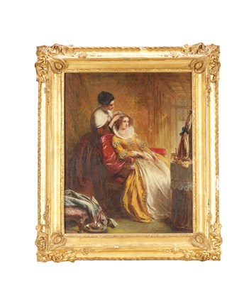 Lot 923 - A 19TH CENTURY OIL ON PANEL GENRE PAINTING