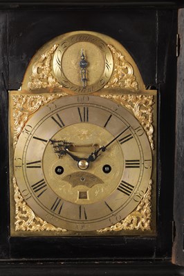 Lot FRANCIS WELLS, LONDON. A GEORGE III ORMOLU MOUNTED EBONISED QUARTER REPEATING BRACKET CLOCK