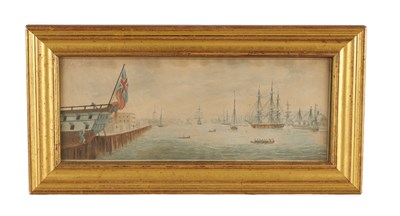 Lot 910 - AN 18TH/19TH CENTURY MARITIME WATERCOLOUR