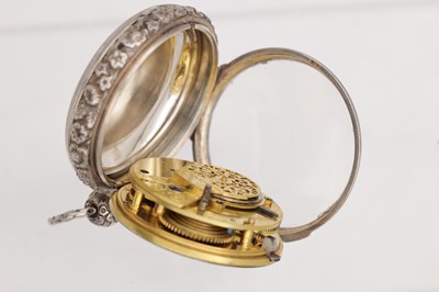 Lot 530 - AN EARLY 19TH CENTURY ENGLISH SILVER CASED OPEN FACE POCKET WATCH