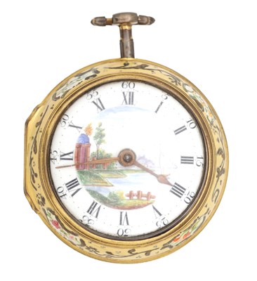 Lot 491 - J. RICHARDS, LONDON. A GEORGE III PAIR CASED VERGE POCKET WATCH