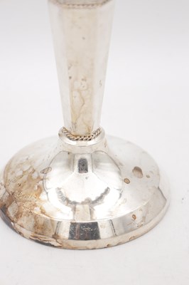 Lot 81 - A GEORGE VI ENGLISH SILVER HANUKKAH MENORAH
