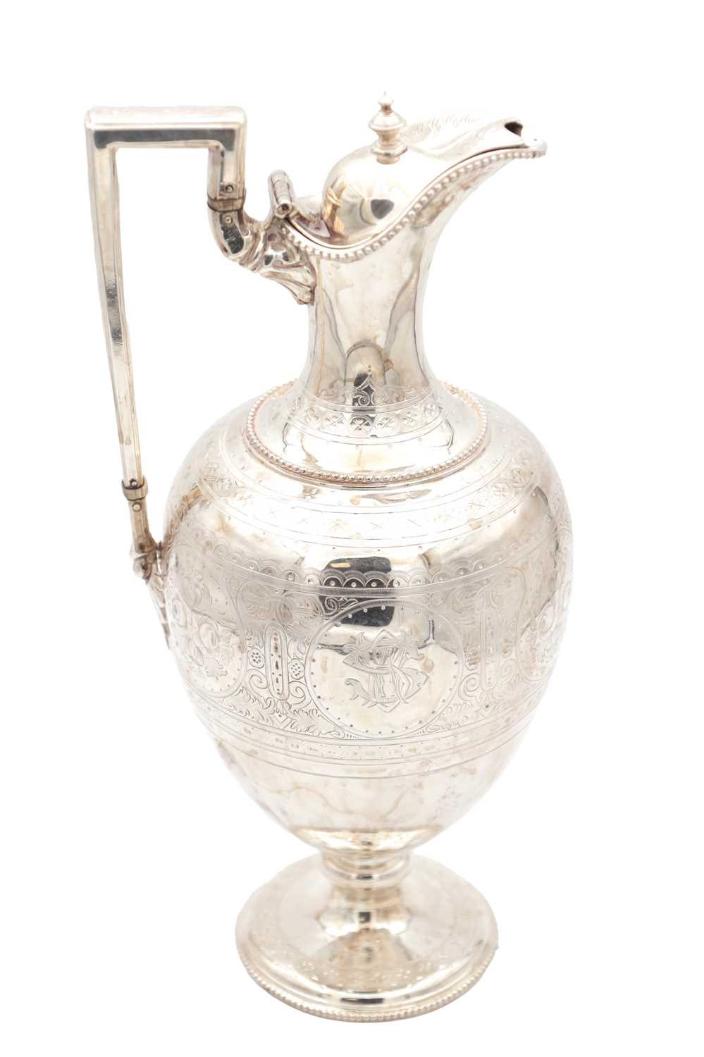 Lot 85 - A VICTORIAN ENGLISH SILVER EWER