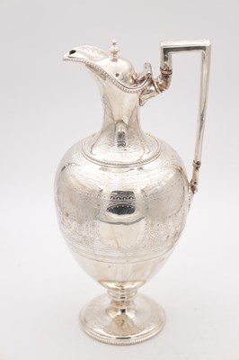 Lot 85 - A VICTORIAN ENGLISH SILVER EWER
