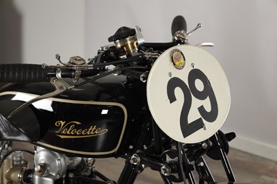 Lot A 1929 VELOCETTE KN 350CC MOTORCYCLE