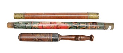 Lot 846 - A COLLECTION OF THREE 19TH CENTURY TRUNCHEONS