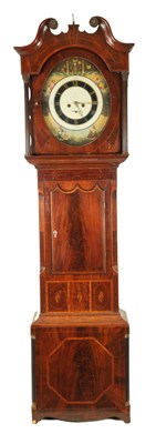 Lot 1347 - JON SANDERSON, LEEDS. AN EARLY 19TH CENTURY MASONIC OVAL DIAL LONGCASE CLOCK