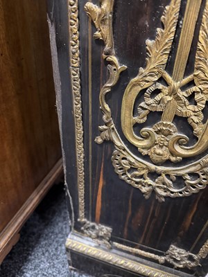 Lot 1534 - A 19TH CENTURY BOULLE TORTOISESHELL AND COROMANDEL SIDE CABINET