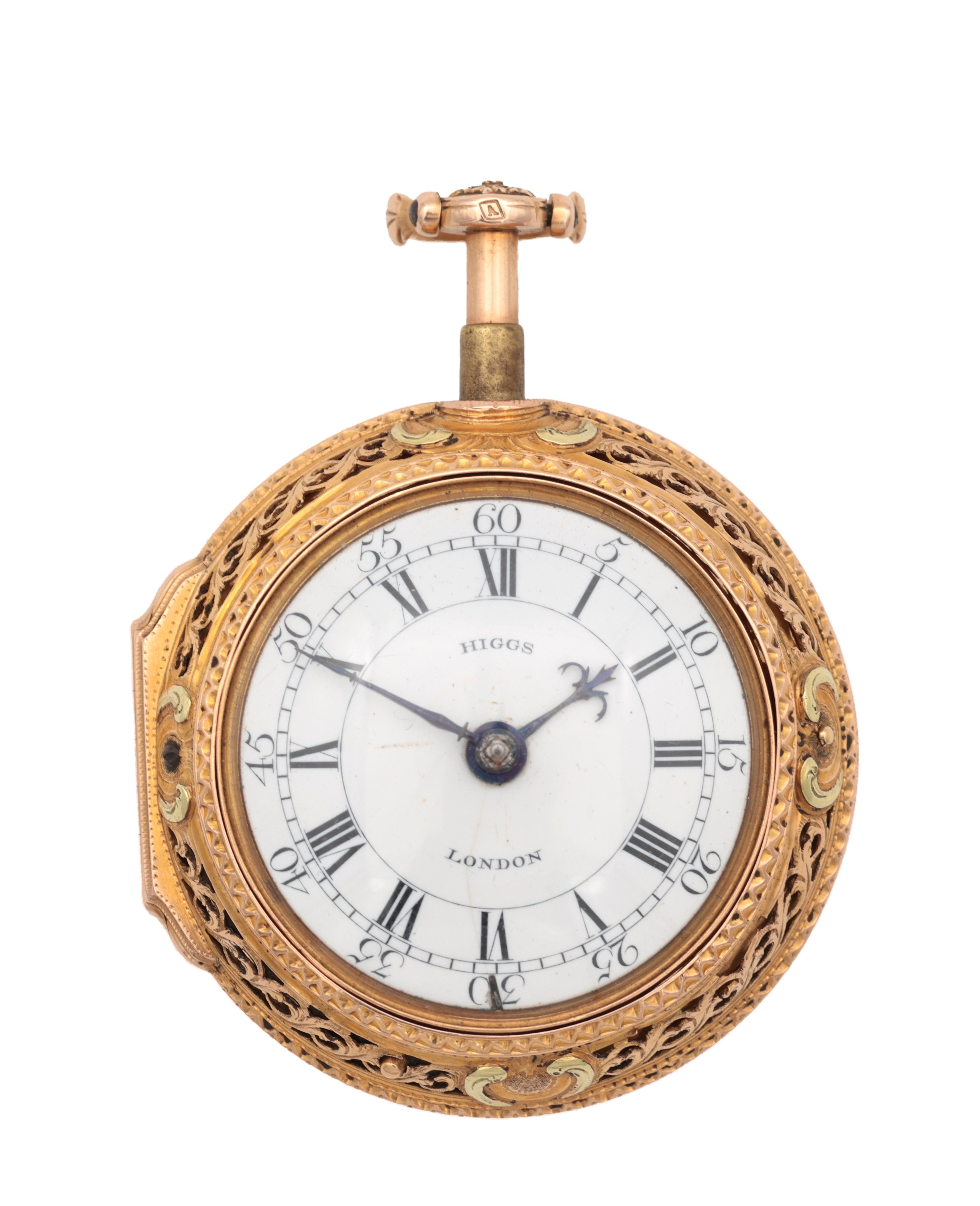 Robert and Peter Higgs George III gold repeating verge pocket watch sold by Hutchinson Scott