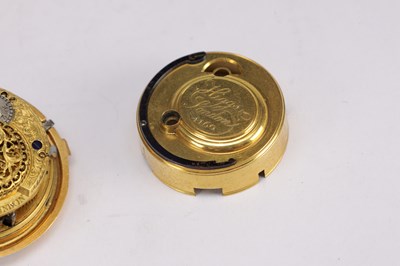 Lot 333 - ROBERT & PETER HIGGS, LONDON, AN EARLY GEORGE III GOLD PAIR CASE REPOUSSE HALF QUARTER REPEATING VERGE POCKET WATCH