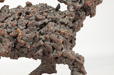 Lot 777 - A 19TH CENTURY CHINESE ROOTWOOD SCULPTURE