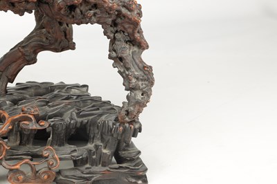 Lot 777 - A 19TH CENTURY CHINESE ROOTWOOD SCULPTURE