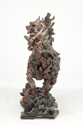 Lot 777 - A 19TH CENTURY CHINESE ROOTWOOD SCULPTURE