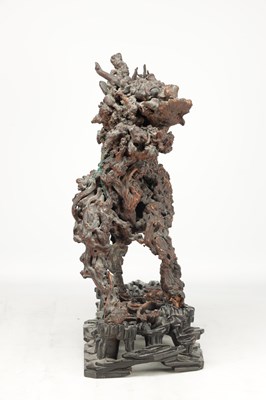Lot 777 - A 19TH CENTURY CHINESE ROOTWOOD SCULPTURE